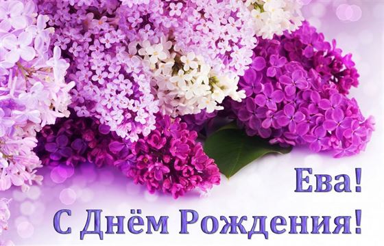 Цветы сирени на День рождения Еве