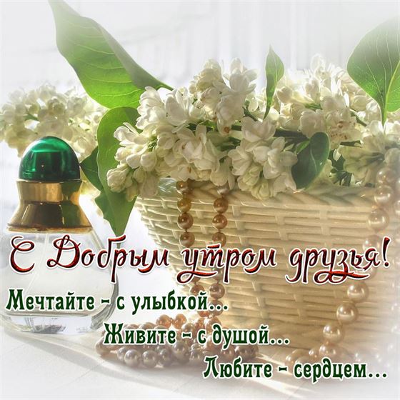 Позитивная открытка с добрым утром друзьям