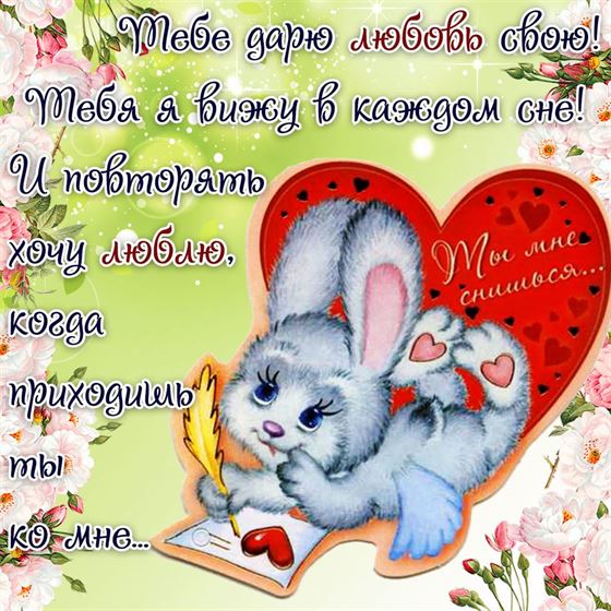 Задумчивый зайчик дарит любовь