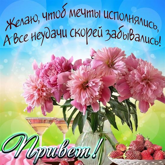 Желаю, чтобы мечты исполнялись