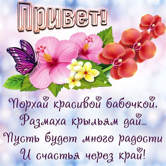 Порхай красивой бабочкой