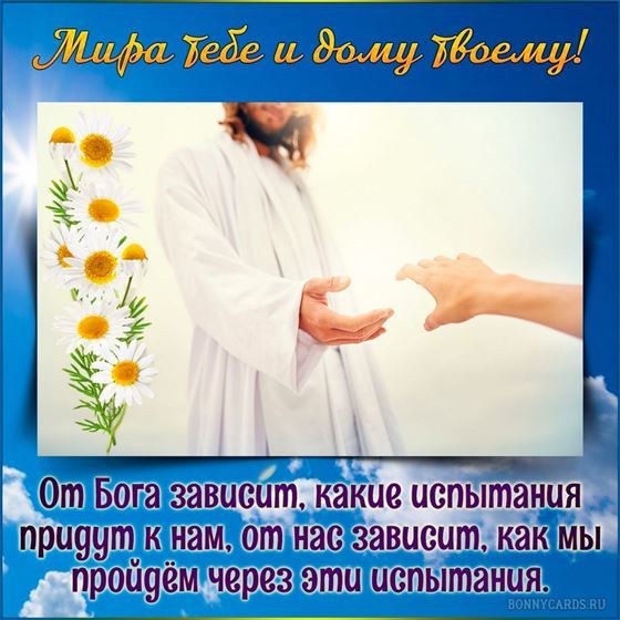 Мира тебе и дому твоему