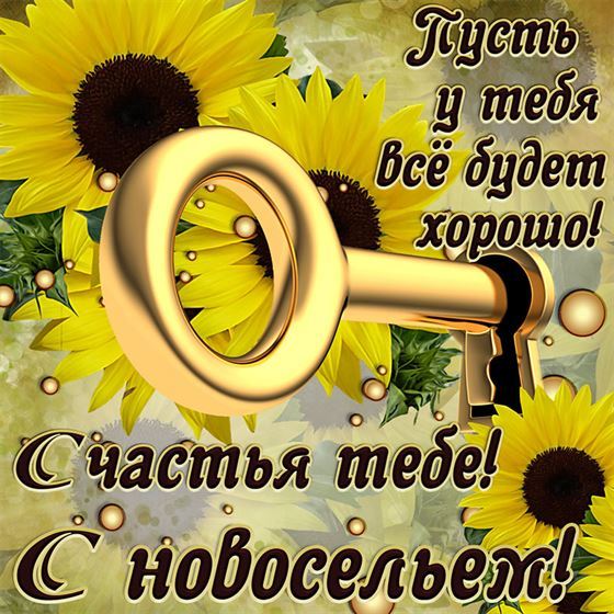 Поздравление с новосельем с золотым ключом