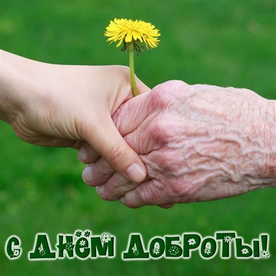 Замечательная открытка на День доброты с одуванчиком