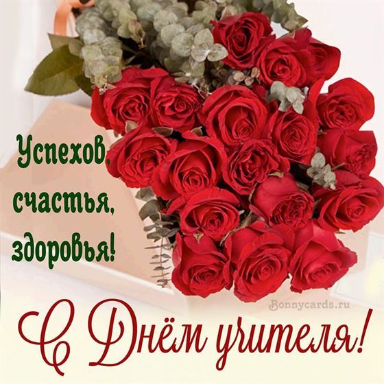 Букет роз с эвкалиптом на День учителя