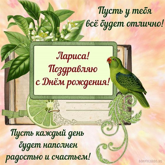 Оригинальное поздравление Ларисе на День рождения