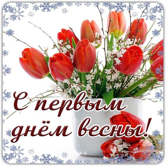 Букет тюльпанов на первый день весны