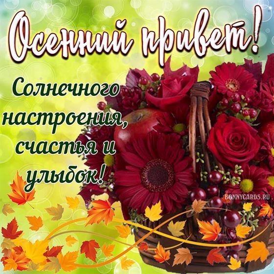 Солнечного настроения на осень