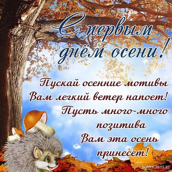 Пускай осенние мотивы вам легкий ветер напоет