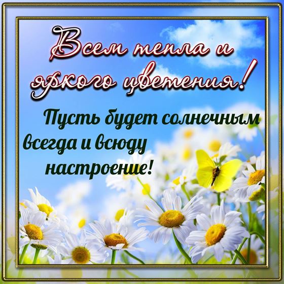 Всем тепла и яркого цветения на лето