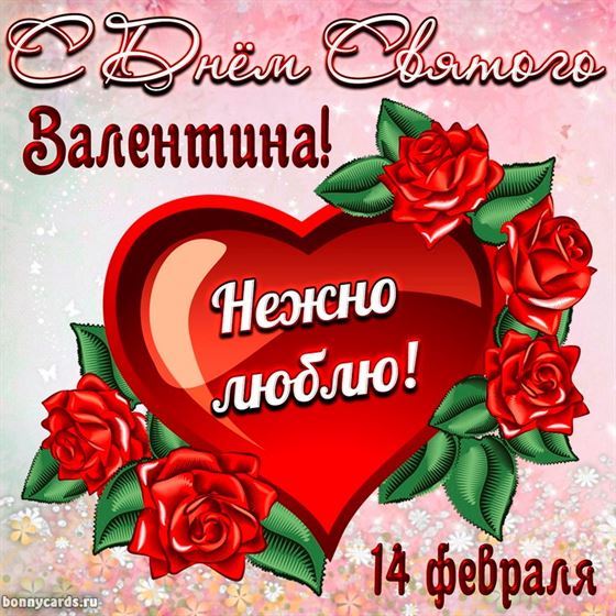 Нежно люблю на 14 февраля
