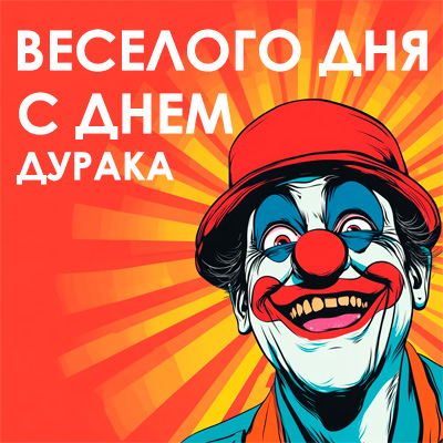 с днем дурака открытка на 1 апреля