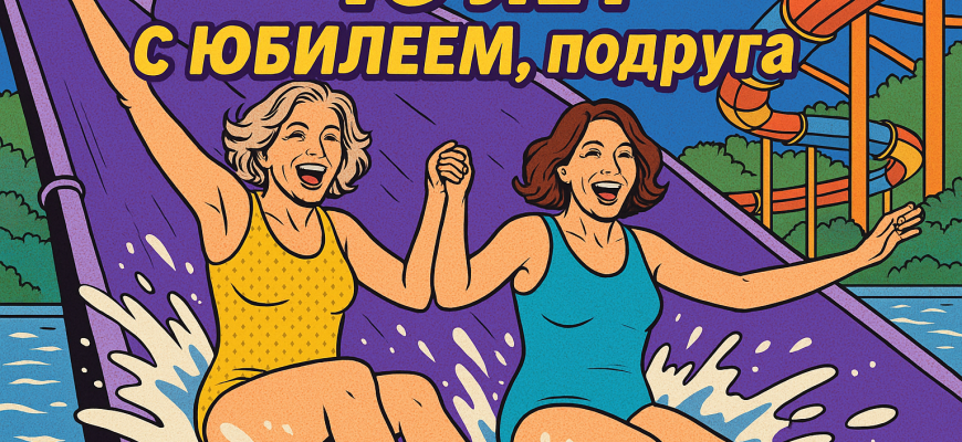 Веселье юбилей у подруги 45 лет подарок на день рождение - сертификат на водные развлечения