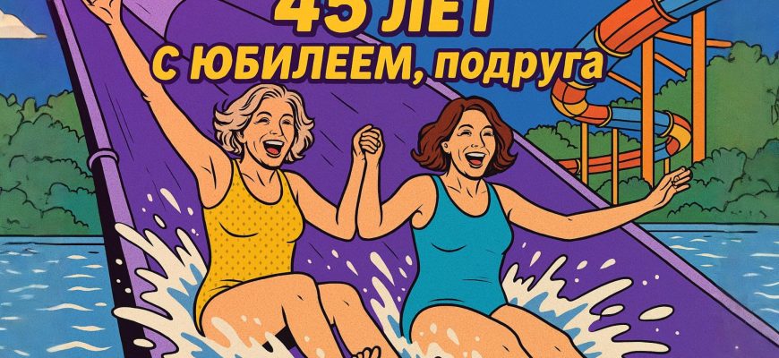 Подарок на 45 лет подруге: аквапарк вместе